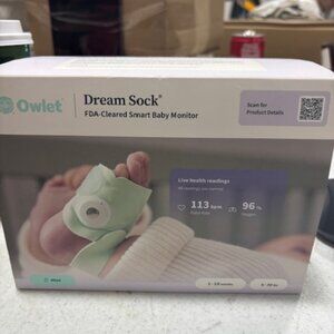 Owlet Dream Sock - Smart Wearable Baby Breathing and Movement Monitor with Live